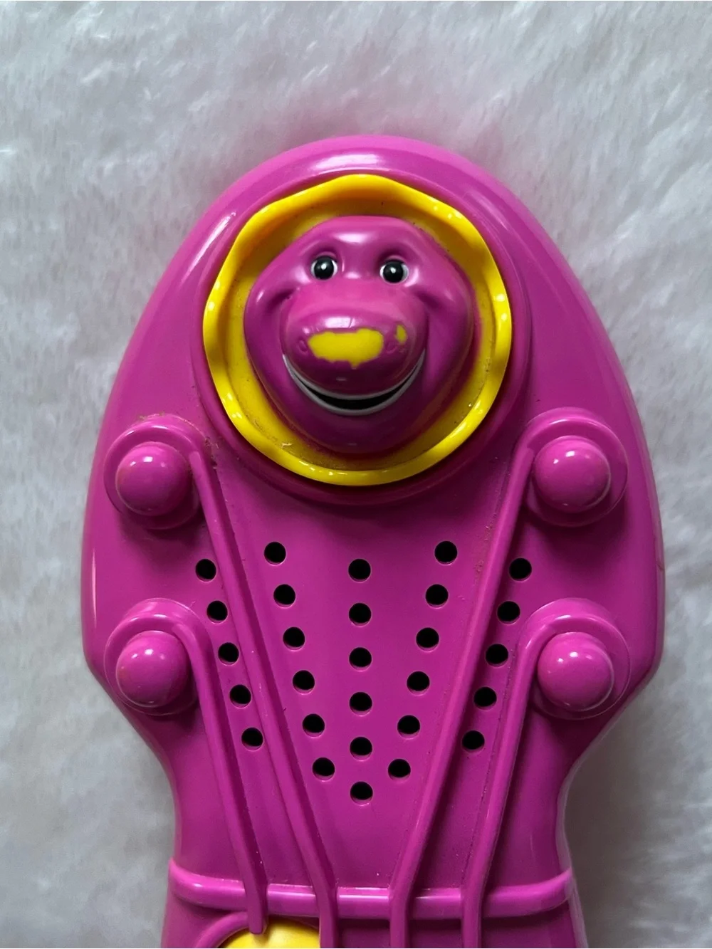 WORKS - Vintage 1997 Barney Song Magical Banjo Guitar Purple Dinosaur Musical